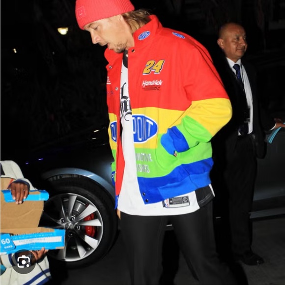 NASCAR racing leather jacket L send offers! - Picture 2 of 14